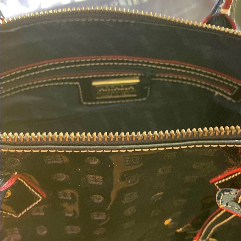 Arcadia Glossy Navy Satchel - Picture 3 of 4